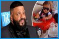 DJ Khaled's Son Aalam Rides Red Toy Car with Stylish Sunglasses on in a Cute Photo