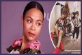 Fans Slam Zoe Saldana's Husband for Dressing like a Woman in Fishnet Tights on His 42nd B-Day